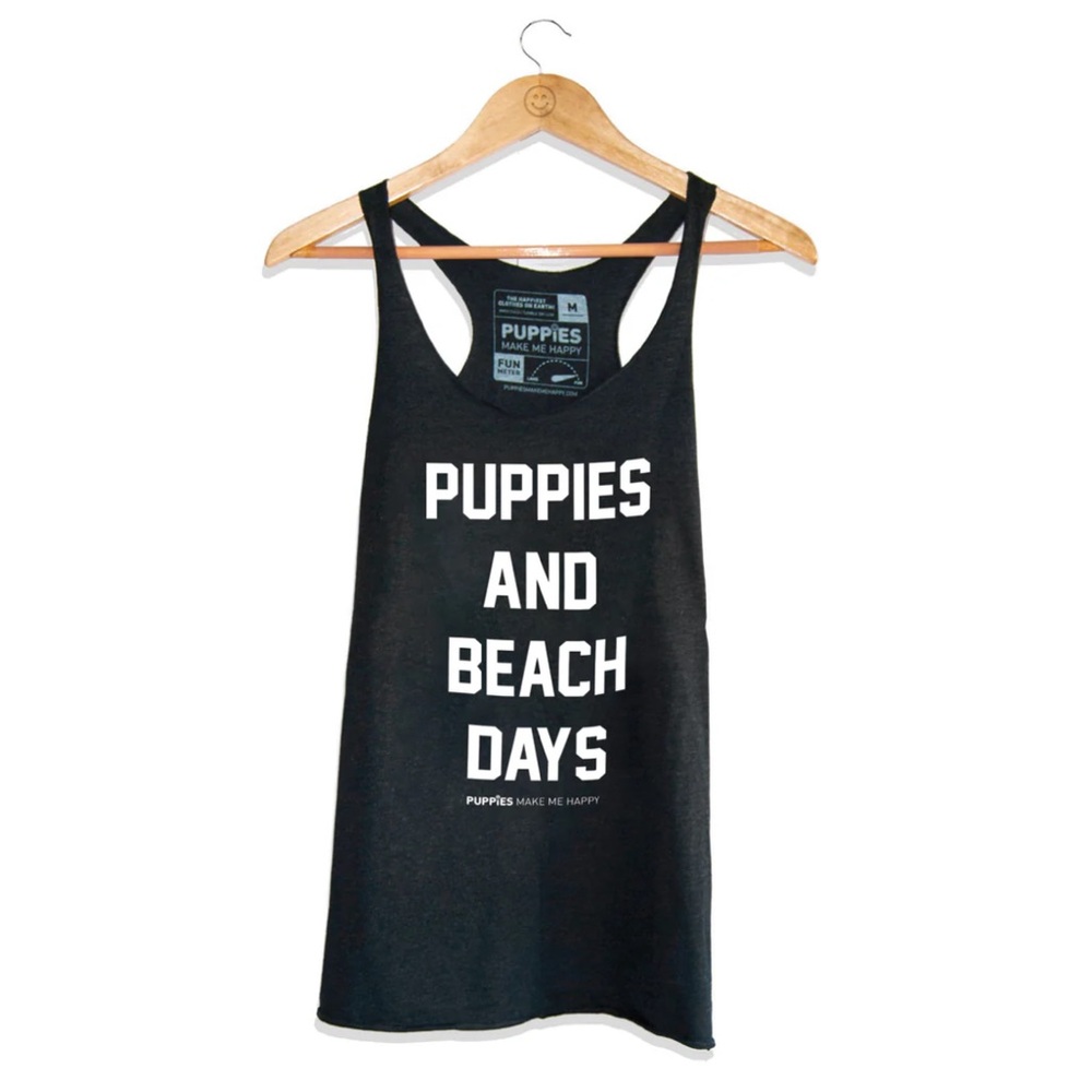 New Puppies Make Me Happy Puppies and Beach Days Tank - Sold Out